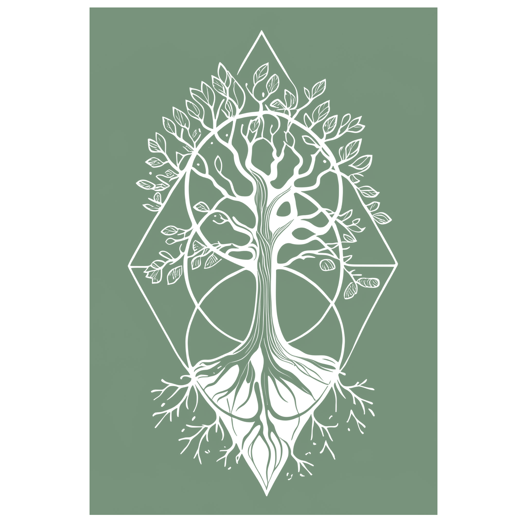Logo of The Voice of Gaia blog featuring the Sacred Tree of Life intertwined with elements of Sacred Geometry